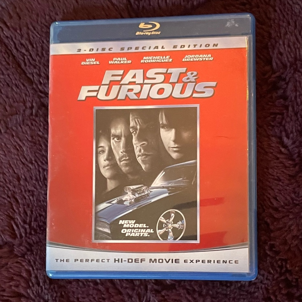 Fast and Furious Blu-Ray DVD